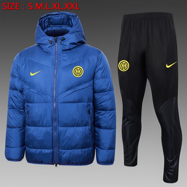 Abrigo Plumón Inter Milan Conjunto Completo 2024-25 Azul